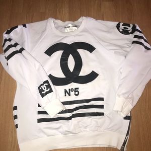 Homme + Femme LA white sweatshirt